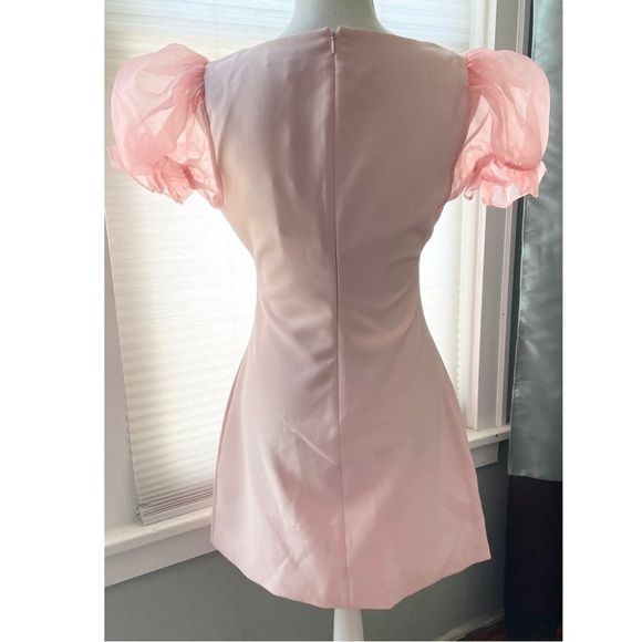 Likely Womens Powder Pink Easter Dress Soft Girl Era Pastel Pink Feminine Size 6 - Picture 6 of 14